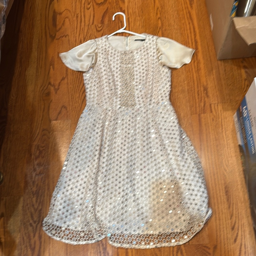 Nanette Lepore champagne colored dress